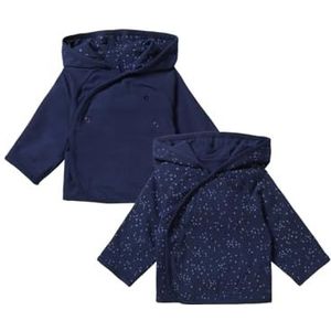 Noppies Baby Unisex Cardigan Naper Omkeerbare All Over Print, Black Iris - P554, 62 cm