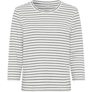 Style Cira gestreept T-shirt in een interlock-artikel met 3/4 mouw, 22 Navy, 36