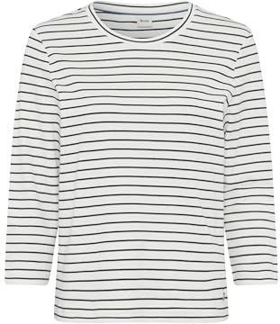 Style Cira gestreept T-shirt in een interlock-artikel met 3/4 mouw, 22 Navy, 40
