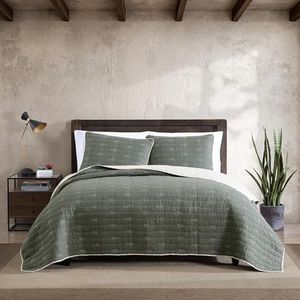 Eddie Bauer Quilt Set, Katoen, Groen, Full/Queen