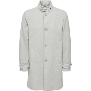 ONLY & SONS Onsmarcus Wool Coat Otw Noos, lichtgrijs gem., L