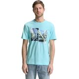 TOM TAILOR Shirt  blauw / turquoise / groen / zwart