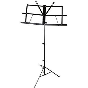 PROEL RSM 300 draagbare muziekstandaard, licht en opvouwbaar, met draagtas, zwart
