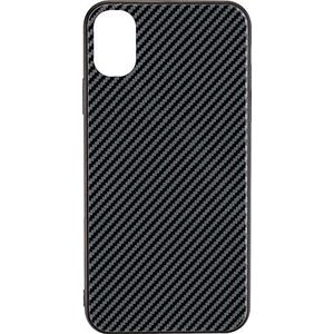 COMMANDER Glas Back Cover CARBON Design voor Samsung A715 Galaxy A71 Black