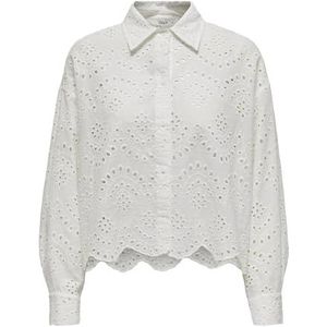 ONLY Dames Onlvalais L/S Shirt WVN Noos blouse met lange mouwen, cloud dancer, S