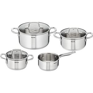 Tefal Virtuoso Pannenset 4-delig - Kookpan Ø 16/20/24 cm + steelpan Ø 16 cm