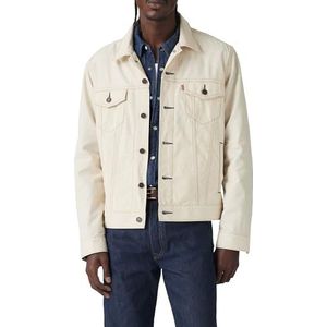 LEVI'S - Truckervest - Wit - Lichtgewicht Katoen en Linnen