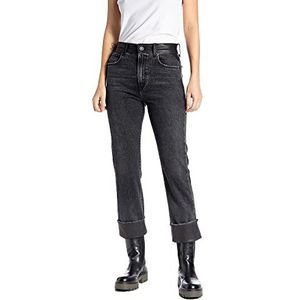 REPLAY sharljn dames jeans, 098, zwart, 25W x 30L