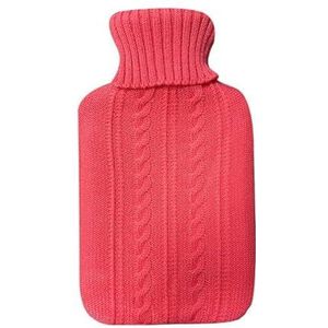 Mimo warmwaterkruik 1,7 l, met roze jersey-voering. Afmetingen: 20 x 32 x 4 cm. Flexibel en huidvriendelijk, ideaal om warm te houden en te genieten van je comfort.