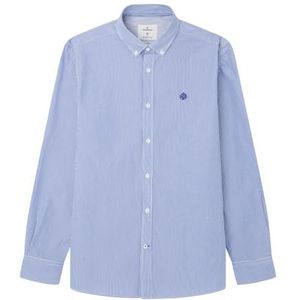 Springfield, Herenhemd, XS, blauw, Blauw, XS