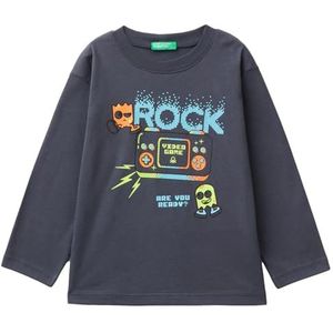 United Colors of Benetton t-shirt m/l, Grijs, 4 anni