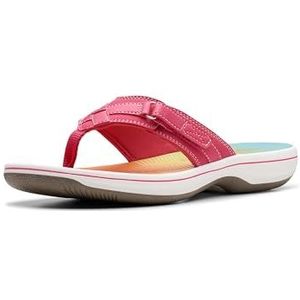 Clarks Breeze Sea Teenslippers voor dames, lichtroze schaduw, 36.5 EU