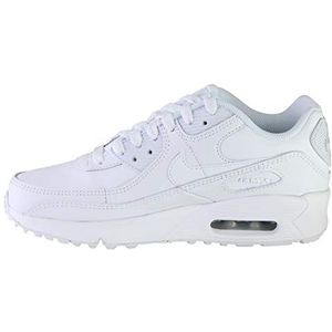 Nike Air Max 90 Ltr (Gs) hardloopschoenen voor meisjes, Wit Wit Metallic Zilver Wit, 35.5 EU
