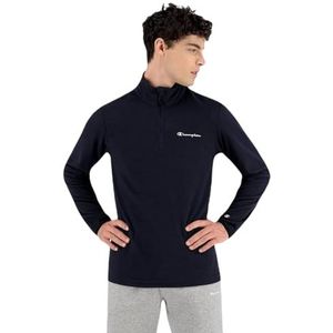 Champion Legacy Micro Polar Fleece - Script Logo Half Zip Top Sweatshirt heren, Blu Marittimo, XL