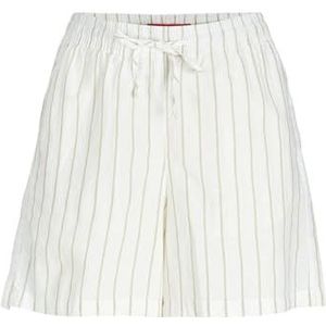 JACK & JONES Jxamy Linen Blend WVN Sn Shorts voor dames, wit, L