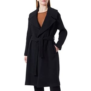 Sisley Womens Coat 2RKJLN01P Trenchcoat, Black 100, 42