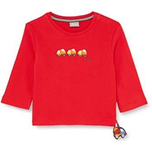 Sigikid Baby-jongens sweatshirt, Rood/bouwplaats, 80 cm