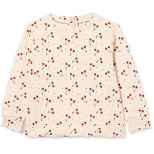 NAME IT Girl's NMFDOLLY Light Sweat LS O-hals, sweatshirt, Créme De Pêche, 98, Créme de Pêche, 98 cm