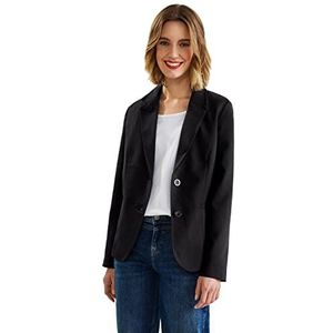 Street One Dames keperbinding blazer, zwart, 38