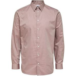 SELECTED HOMME Herenhemd met lange mouwen, slimfit, Shadow Gray, S