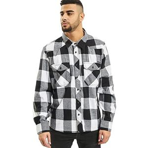 Brandit Check Shirt Overhemd heren, Wit-zwart, 3XL