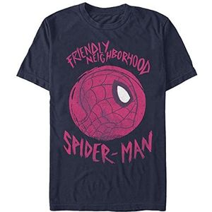 Marvel Avengers Classic - Friendly SpiderMan Unisex Crew neck T-Shirt Navy blue L