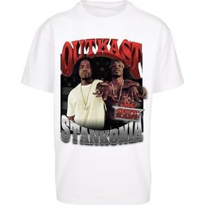 Mister Tee Heren Outkast Stankonia Oversize Tee T-shirt, wit, L grote maten extra tall