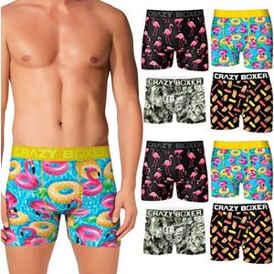 Crazy Boxer PK2219-S onderbroek van microvezel, verschillende kleuren, 8 stuks, PK2219, S voor heren