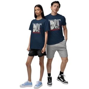 Republic of California Unisex URCTS033-L-WH Love-Rose-Vintage Design T-shirt - wit, L, Wit, L