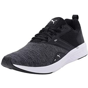 PUMA Nrgy Comet Hardloopschoenen uniseks-volwassene, Poema Zwart/Poema Wit, 40.5 EU