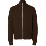 Selected Dane - Gebreide Trui - Met Volledige Rits - Hoge Hals - Lange Mouwen