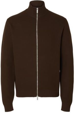 Selected Dane - Gebreide Trui - Met Volledige Rits - Hoge Hals - Lange Mouwen