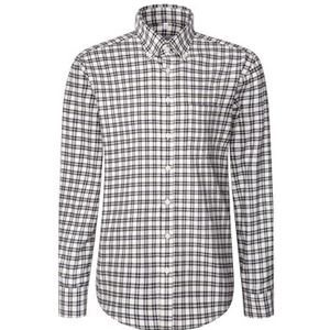 Seidensticker - Chemise Décontractée - Grijs - Man - Lange Mouwen - Coupe Droite