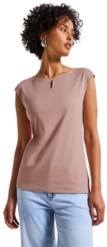 Street One Dames Shirt met uitsnijding in Roze, in size: 34