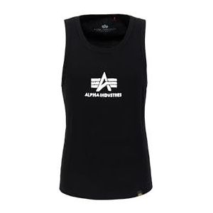 ALPHA INDUSTRIES Heren Logo Tank Korte Mouw Shirt, zwart/wit, 3XL