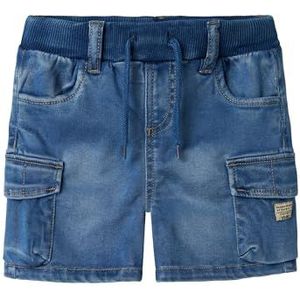 NAME IT Boy's NMMBEN Baggy DNM L 8610-TO NOOS Shorts, Medium Blue Denim, 104, blauw (medium blue denim), 104 cm