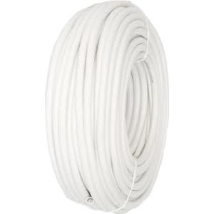 Witte slanghaspel 3 x 1 mm, ideaal voor verschillende toepassingen. Met een lengte van 15 m is hij robuust en flexibel, perfect voor thuis of professioneel werk.