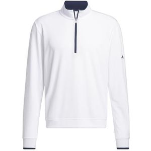 adidas Heren Lightweight Half-Zip Top, white, XL