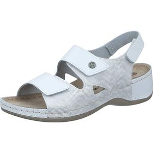 Dr. Brinkmann 710221-03 Damessandalen met sleehak, 36 EU breed, wit, 36 EU Breed