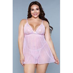 Be Wicked 1869-LV-2X Hailey Babydoll - oversized - lavendel, 102 g