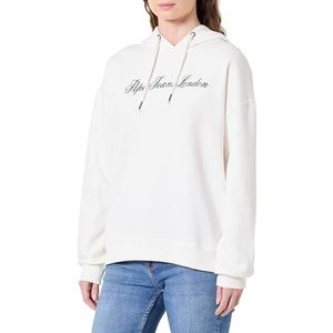 Pepe Jeans Dames W Basic Hoodie Sweatshirt, Wit (mousse Wit), M