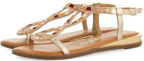 Gioseppo - 72025 - Sandalen - Goud - Met Multicolor Stenen
