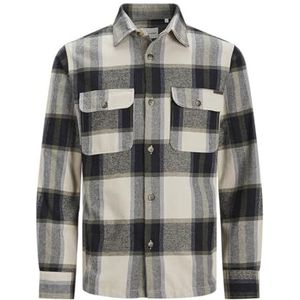 JACK&JONES JUNIOR JJDARREN Flanel Check Overshirt LS JNR, maanbeam, 140 cm
