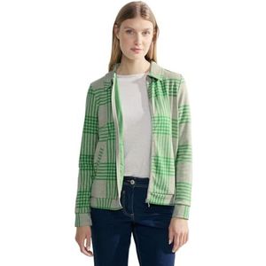 Cecil Dames TOS Melange Check Shirt, Celery Green, L