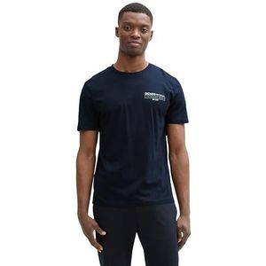 TOM TAILOR Denim T-shirt voor heren, 10668 - Sky Captain Blue, S