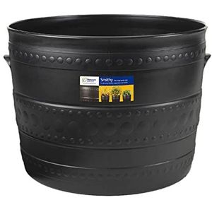 Stewart Patio Tub Planter, 50 centimeter diameter, 39 centimeter hoogte - Gun Metal Black