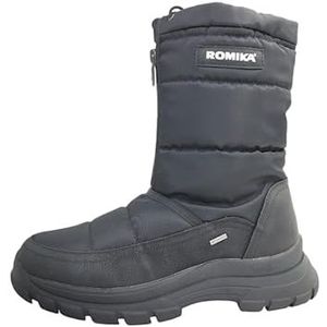 Nadia - Snowboots - Zwart - Imitatieleer, Textiel - Warm Gevoerd