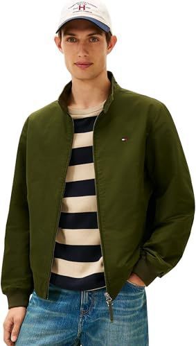Tommy Hilfiger Heren HARRINGTON JACKET MW0MW37647 Overige Jassen, GROEN, XS, GROEN (Arctische sparren), XS