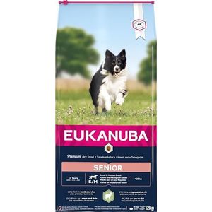 Eukanuba hondenvoer senior voor volwassen en oudere honden van alle rassen – droog voer met lam & rijst, verschillende maten