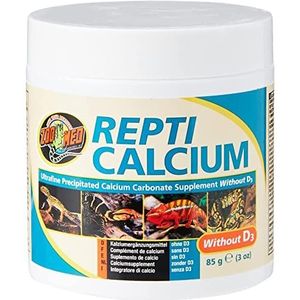 Zoo Med A33-3E Repti Calcium zonder D3, 85 g, voedingssupplementen voor reptielen en amfibieën - fosforvrij.